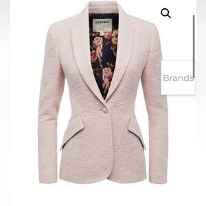 L’agence Chamberlain Tweed Blazer in Petal Size 6